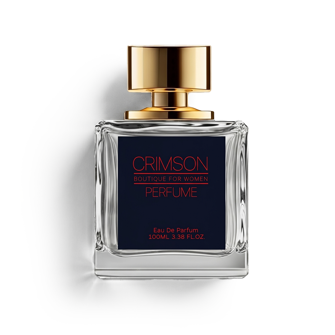 Crimson Red women's Eau de Parfum with a refined floral and fruity scent